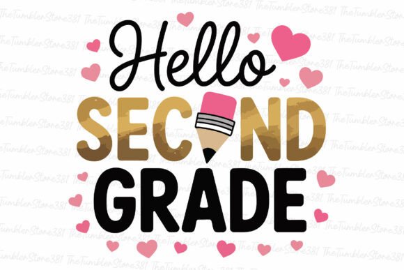 Graphics for Crafts: Hello Second Grade Svg Teacher Svg