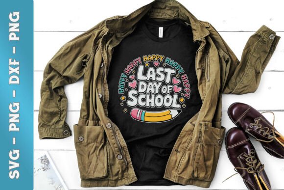 Happy Last Day of School Teacher SVG: Graphics for Crafts