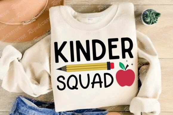 Kinder Squad SVG: Teacher Graphics & Crafts