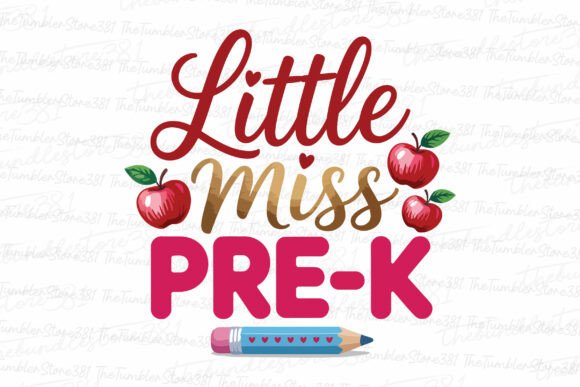 Little Miss Pre K SVG: Graphics for Crafts