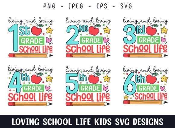 Loving School Life 100 Days SVG: Graphics for Crafts