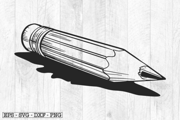 Pencil SVG Graphics for Crafts