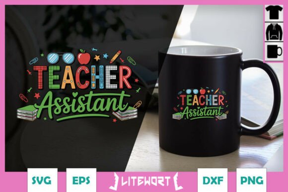 Teacher Assistant Western SVG for Crafts & Graphics