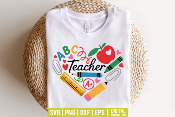 Teacher SVG Cut File for Crafts & Graphics