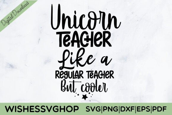 Unicorn Teacher SVG PNG: Graphics for Crafts